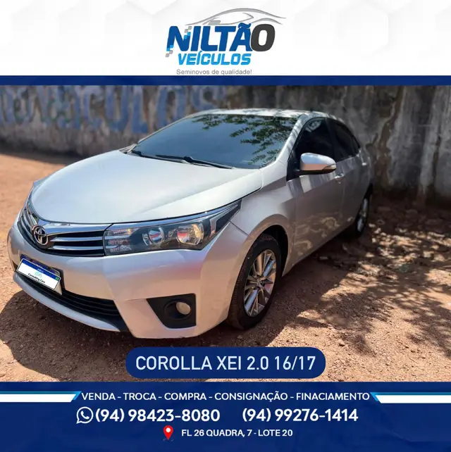 Carro Toyota Corolla 2017 2.0 XEi Multi-Drive S (Flex)