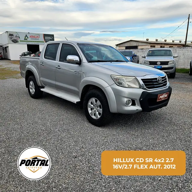 Carro Toyota Hilux Cabine Dupla 2012 Hilux 2.7 SR CD 4x2 (Flex) (Aut)