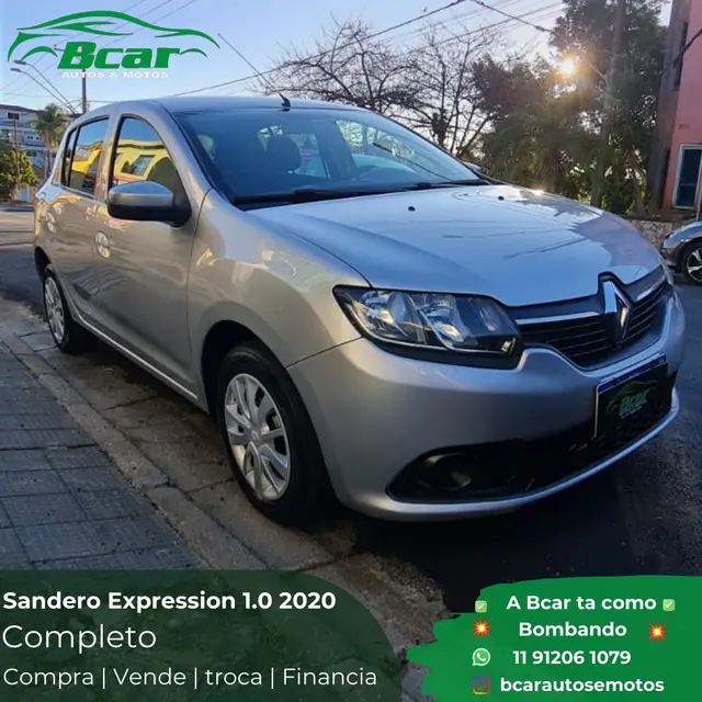Carro Renault Sandero 2020 Expression 1.0 12V SCe (Flex)