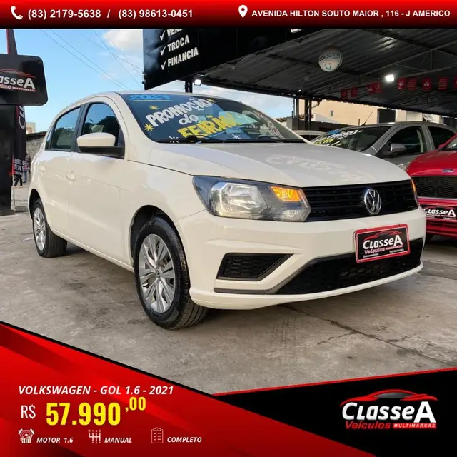 Carro Volkswagen Gol 2021 1.6 (Flex)