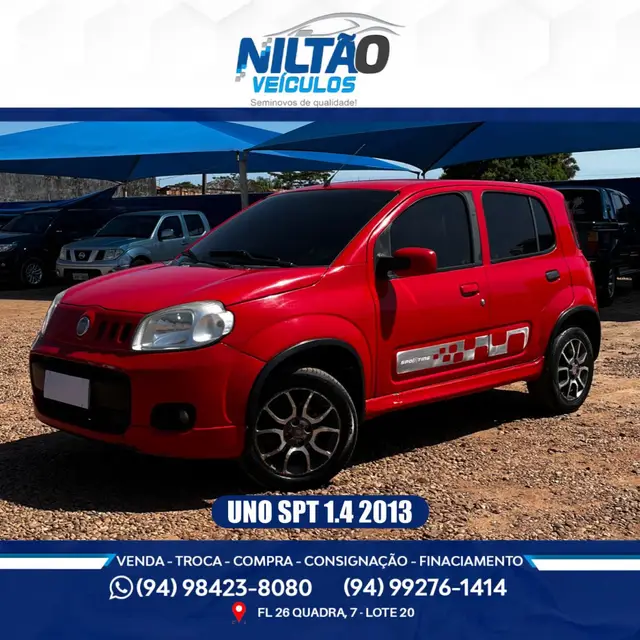 Carro Fiat Uno 2013 Sporting 1.4 Interlagos 8V (Flex) 4p