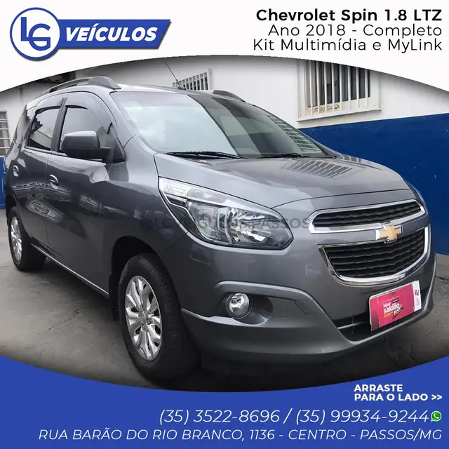 Carro Chevrolet Spin 2018 LTZ 7S 1.8 (Flex)