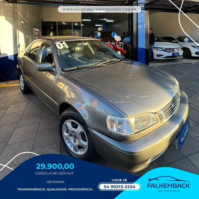 Carro Toyota Corolla 2001 Sedan XEi 1.8 16V (aut)