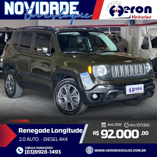 Carro Jeep Renegade 2018 Longitude 2.0 TDI 4x4 (Aut)