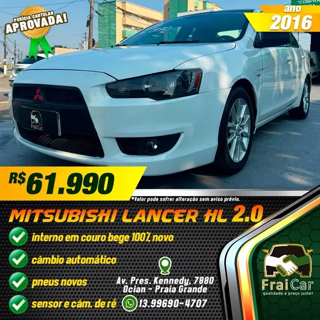 Carro Mitsubishi Lancer 2016 2.0 16V 160cv Aut.