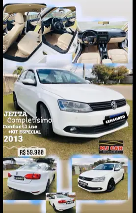 Carro Volkswagen Jetta 2013 2.0 Comfortline Tiptronic (Flex)