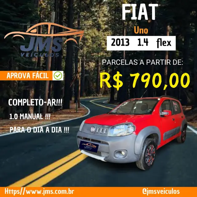 Carro Fiat Uno 2013 Way 1.0 8V (Flex) 4p