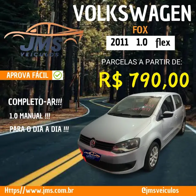 Carro Volkswagen Fox 2011 1.0 8V (Flex) 2p