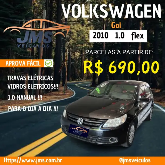 Carro Volkswagen Gol 2010 1.0 (G5) (Flex)