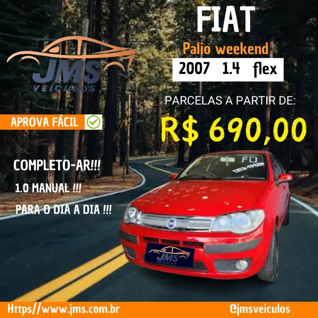 Carro Fiat Palio Weekend 2007 ELX 1.4 8V (Flex)