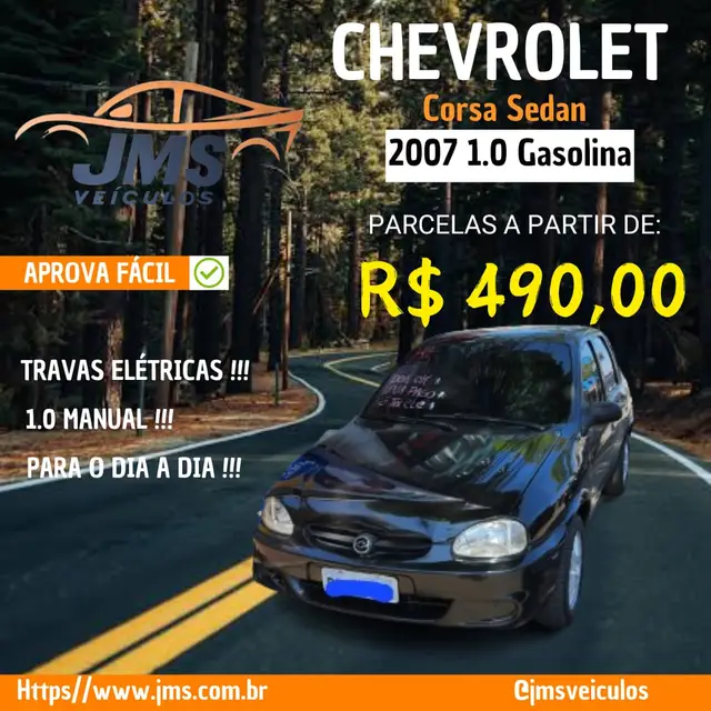 Carro Chevrolet Classic 2005 Corsa Sedan  Life 1.0 VHC