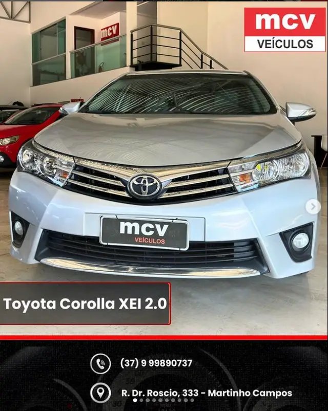Carro Toyota Corolla 2016 2.0 XEi Multi-Drive S (Flex)