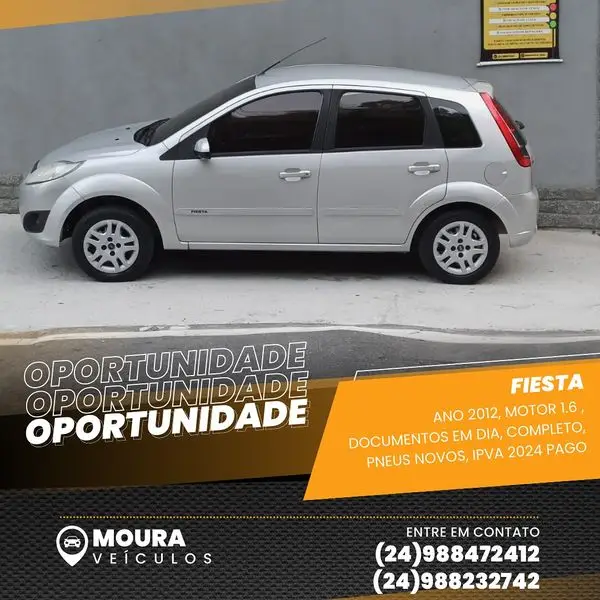 Carro Ford Fiesta Hatch 2012 1.6 (Flex)