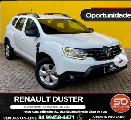 Carro Renault Duster 2022 Zen 1.6 16V (Flex)