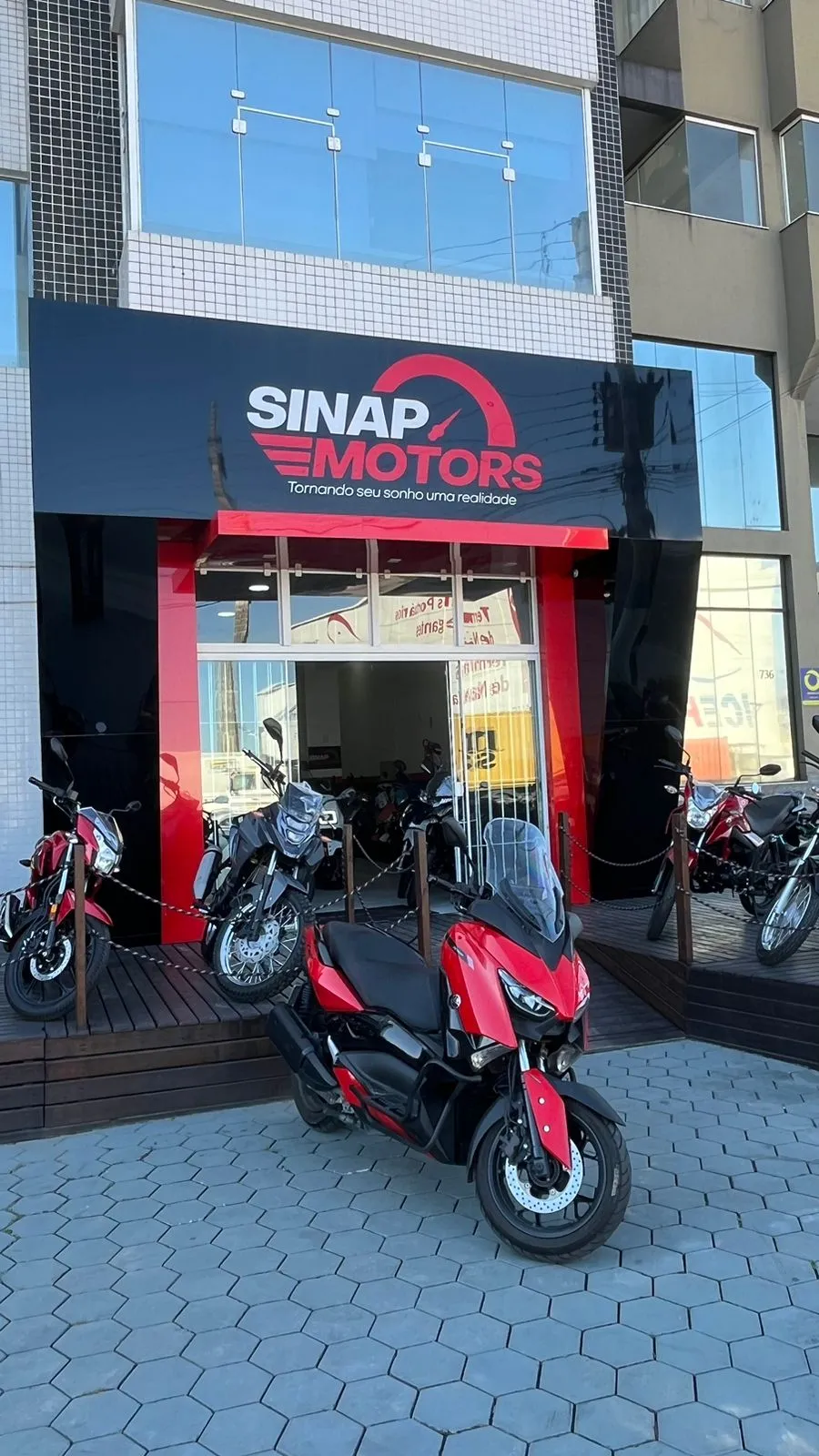 Fachada da loja Sinap motos - Navegantes - SC