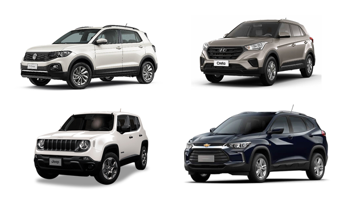 Veja quanto custam T-Cross, Tracker, Renegade, Creta e Kicks para PCD com todos os pacotes extras (e eles são cada vez mais extensos)