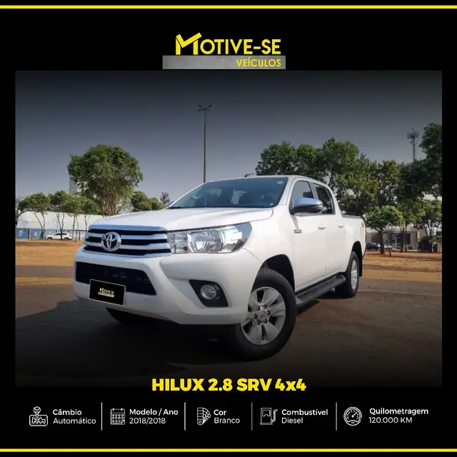 Carro Toyota Hilux Cabine Dupla 2018 Hilux 2.8 TDI SRV CD 4x4 (Aut)