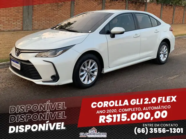 Carro Toyota Corolla 2020 GLi 2.0