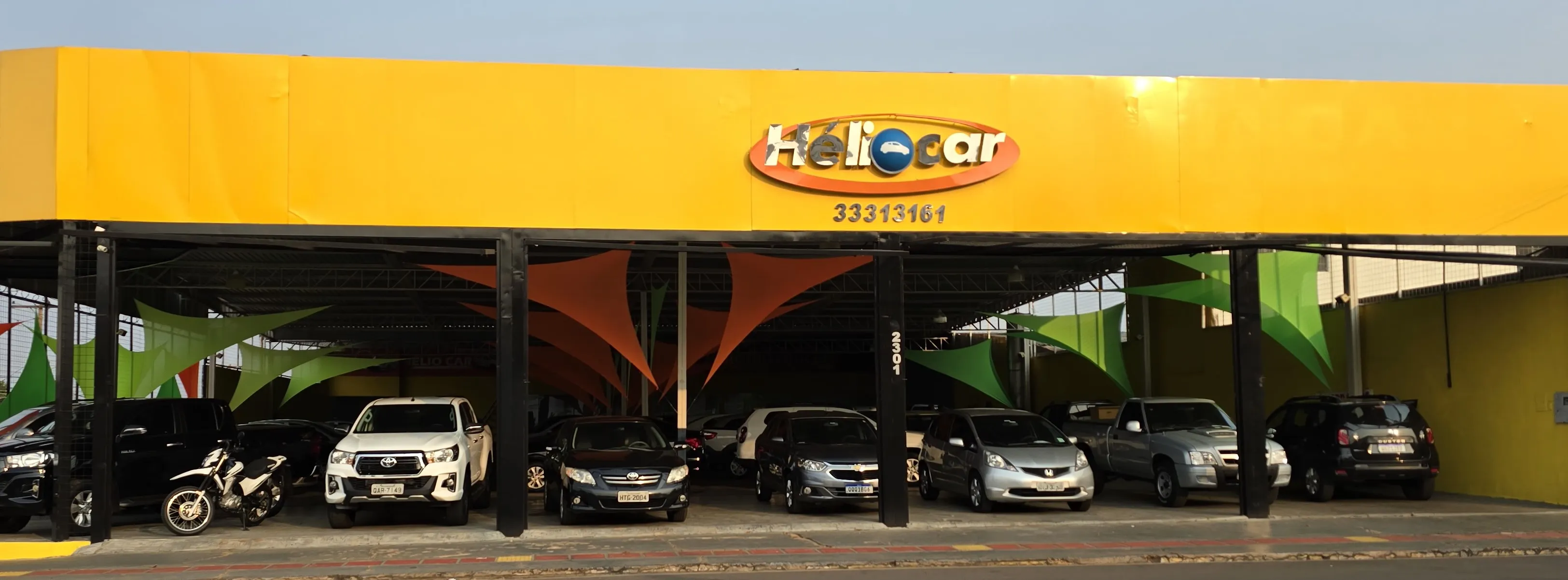 Fachada da loja helio car veiculos - Campo Grande - MS