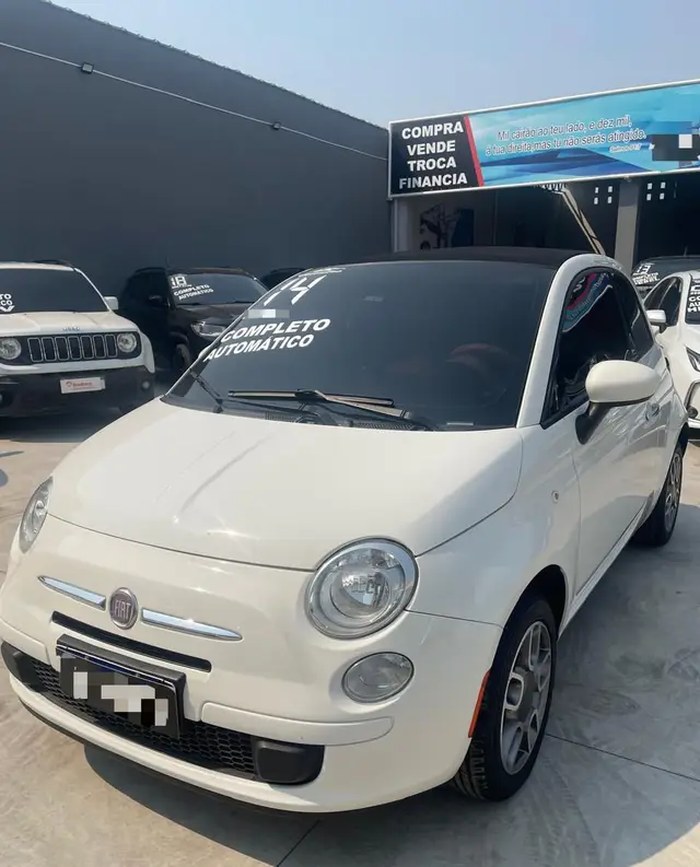 Carro Fiat 500 2014 Cabrio Dualogic 1.4 Evo (Flex)