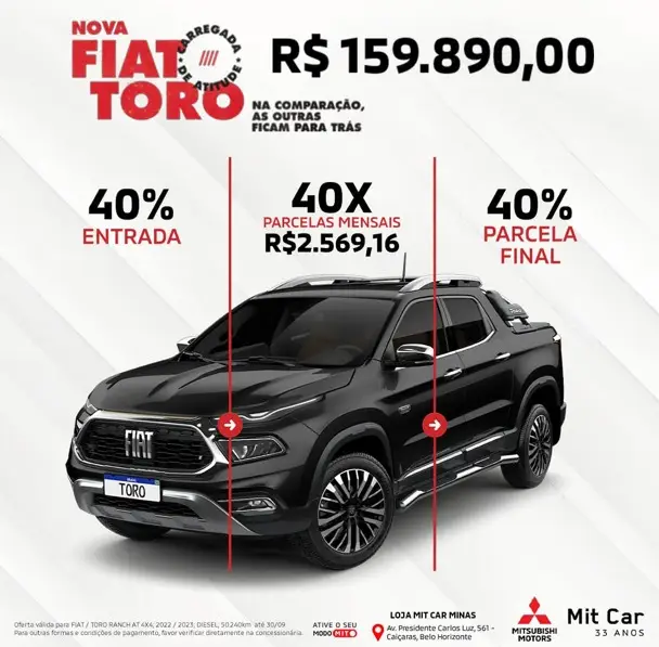 Fiat Toro Ranch 2.0 TDI 4x4 (Aut)