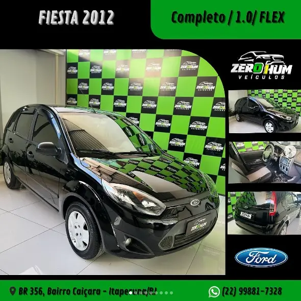Carro Ford Fiesta Hatch 2012 1.0 (Flex)