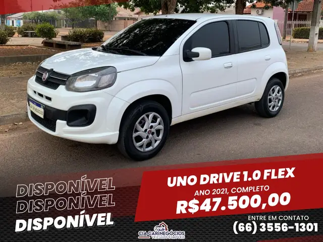 Carro Fiat Uno 2021 Drive 1.0 Firefly (Flex)