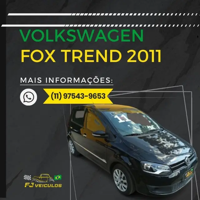 Carro Volkswagen Fox 2011 1.0 8V (Flex) 2p