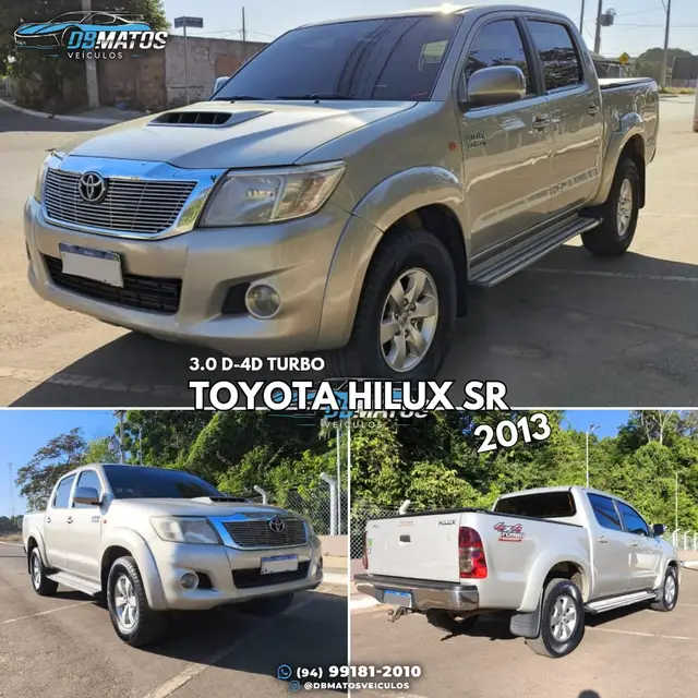 Carro Toyota Hilux Cabine Dupla 2013 Hilux 3.0 TDI 4x4 CD SR