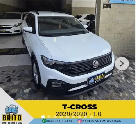 Carro Volkswagen T-Cross 2020 1.0 200 TSI 12V (Aut) (Flex)