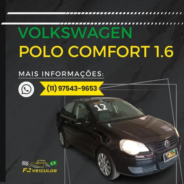 Carro Volkswagen Polo Sedan 2012 1.6 8V (Flex)