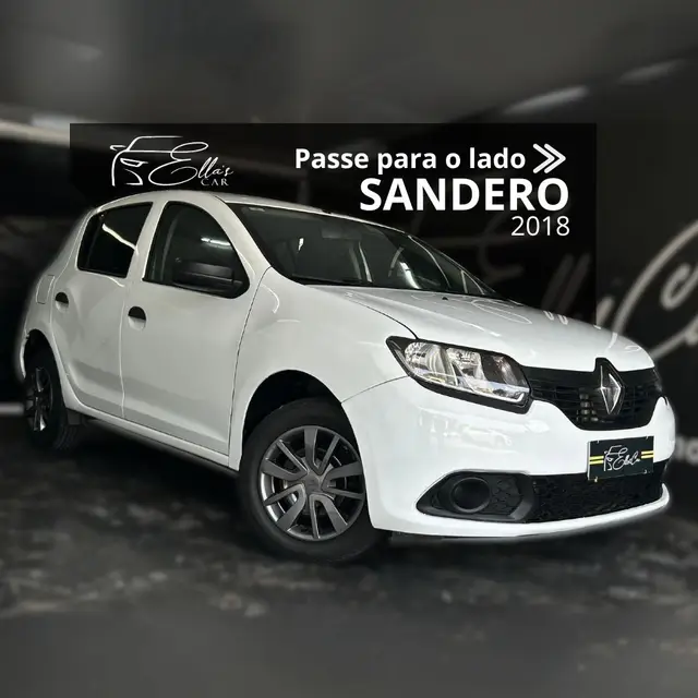 Carro Renault Sandero 2018 Authentique 1.0 12V SCe (Flex)