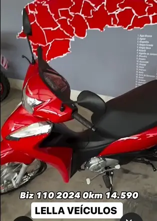 Moto Honda Biz 110i 2024 CBS
