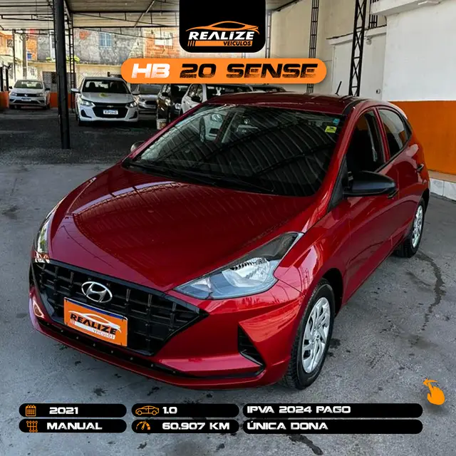 Carro Hyundai HB20 2021 Sense 1.0
