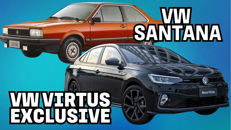  Volkswagen Santana CD x Virtus Exclusive: 40 anos de evolução dos sedans