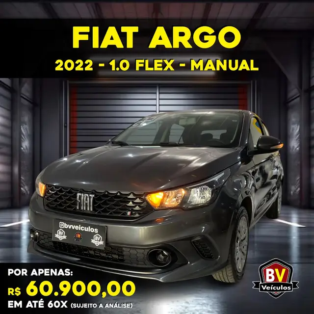 Carro Fiat Argo 2022 1.0