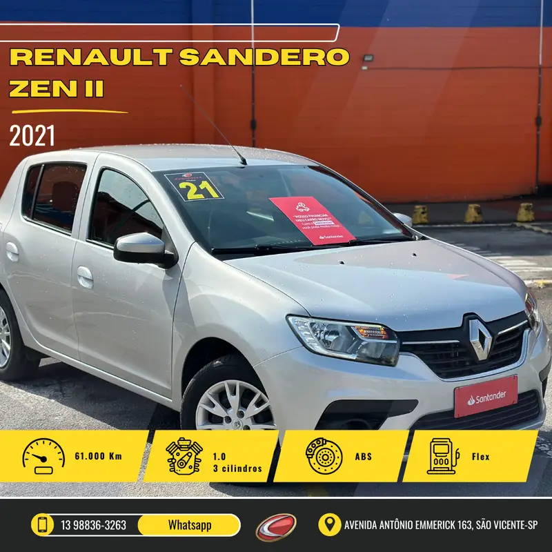 Renault Sandero Zen 1.0 12V SCe (Flex)