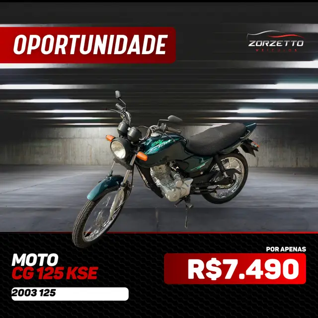 Carro Honda CG 125 2003 Titan KSE