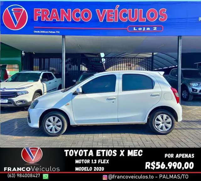 Carro Toyota Etios 2020 X 1.3 (Flex)