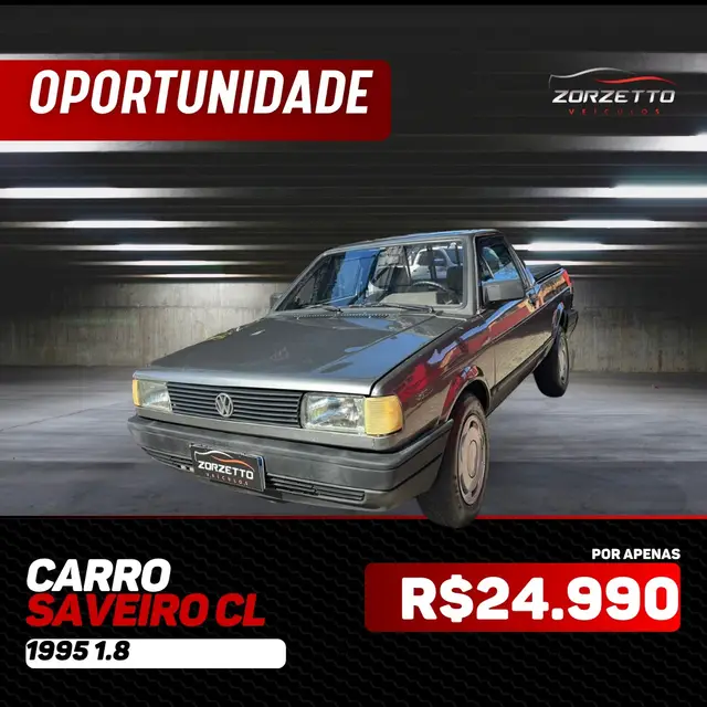 Carro Volkswagen Saveiro 1995 CL 1.8