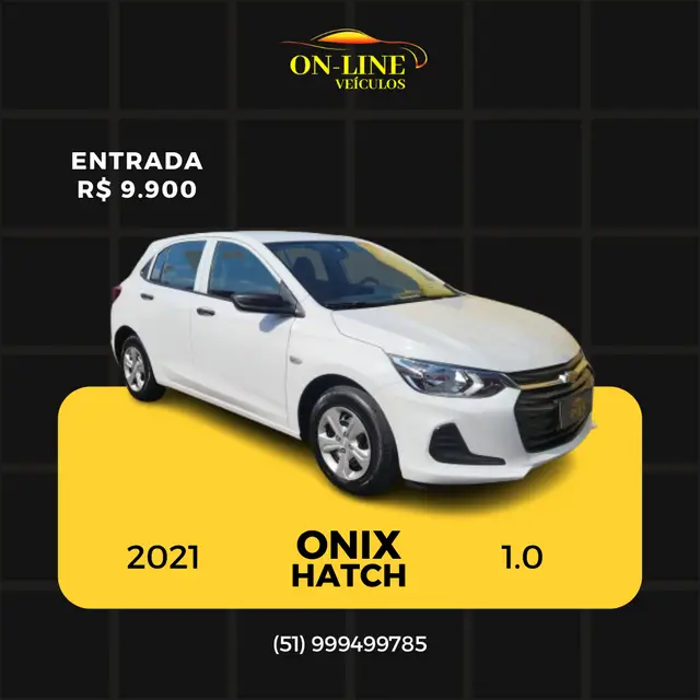 Carro Chevrolet Onix 2021 1.0 (Flex)