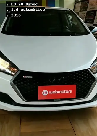 Carro Hyundai HB20 2016 1.6 R Spec (Aut) (Flex)