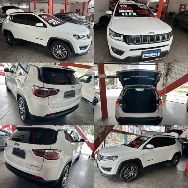 Carro Jeep Compass 2019 2.0 Sport 4x2 (Aut) (Flex)