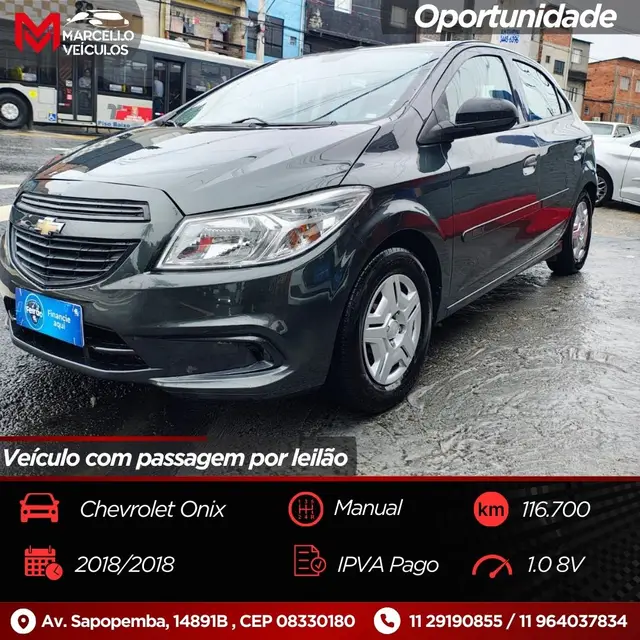 Carro Chevrolet Onix 2018 1.0 Joy SPE/4