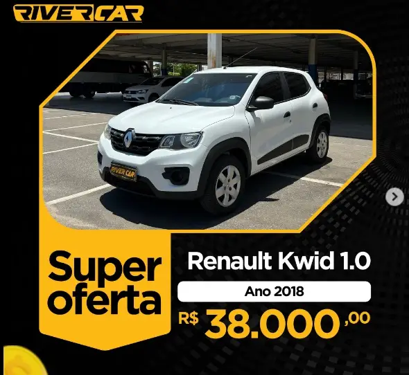 Carro Renault Kwid 2018 Life 1.0 12v SCe (Flex)