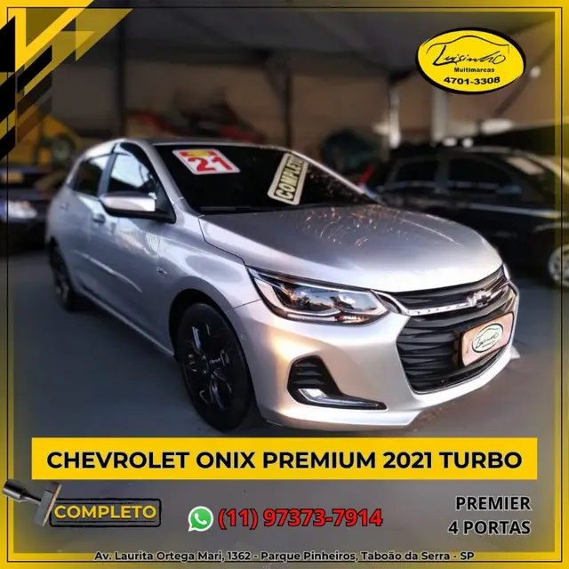 Carro Chevrolet Onix 2021 Premier 1.0 Turbo (Flex) (Aut)