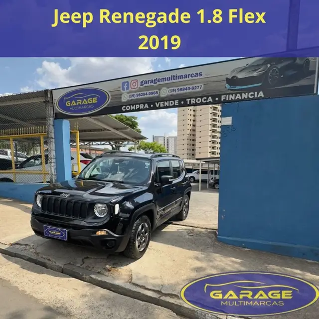 Carro Jeep Renegade 2019 1.8 4x2 (Aut) (Flex) (PCD)