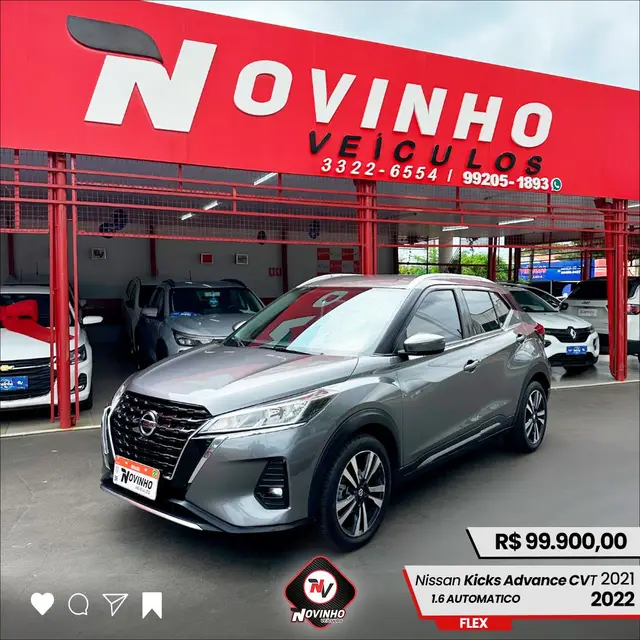 Carro Nissan Kicks 2022 Advance 1.6