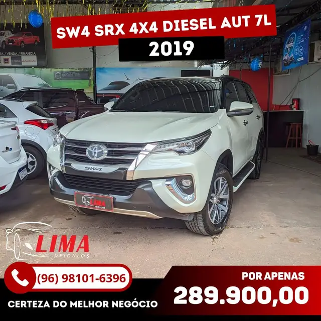 Carro Toyota SW4 2019 2.8 TDI SRX 7L 4x4 (Aut) (Diesel)