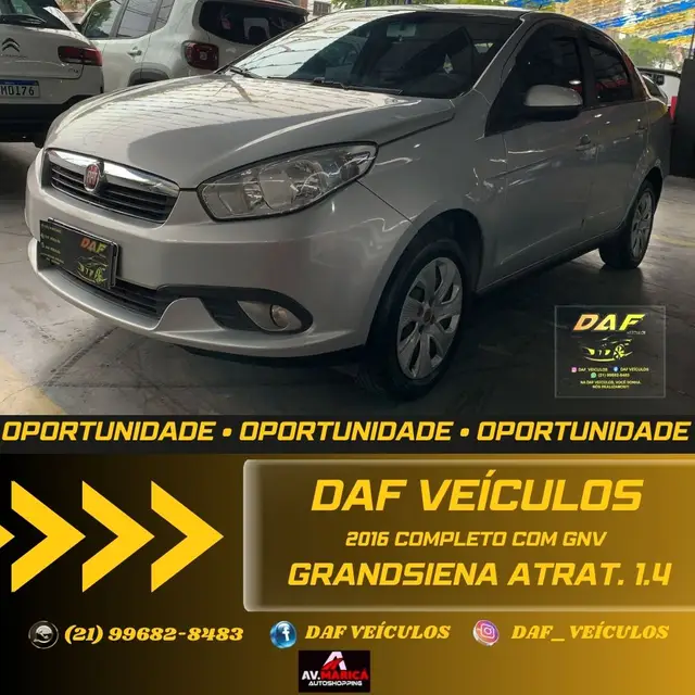Carro Fiat Grand Siena 2016 Evo Attractive 1.4 8V (Flex)